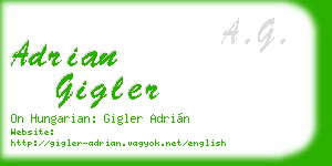 adrian gigler business card